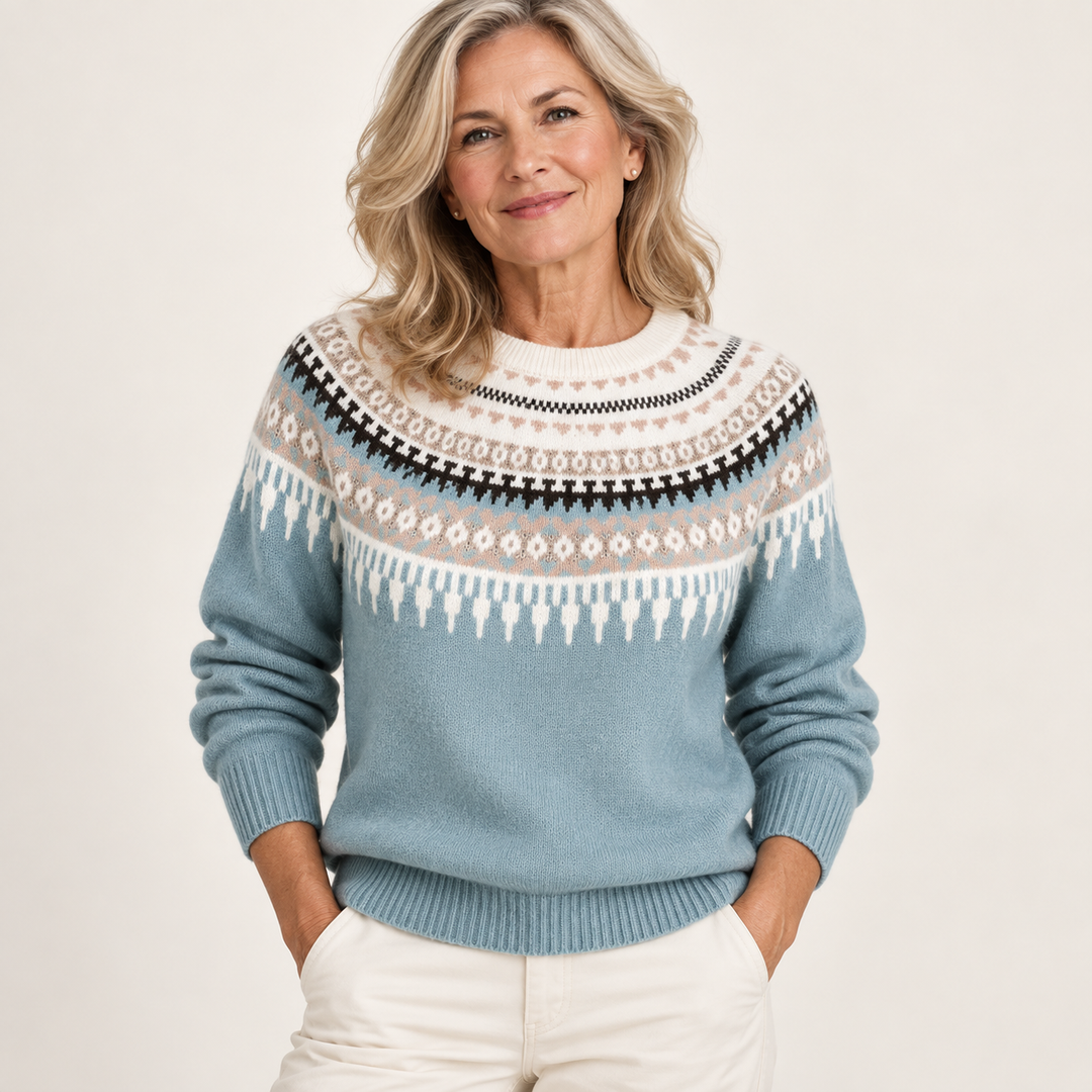 Gemusterte Strickpullover