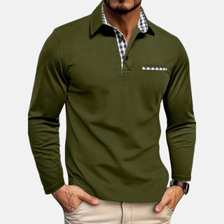 Thomas - Klassisches Langarm-Poloshirt - Produktansicht 4