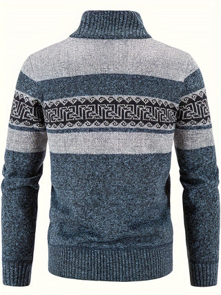 Brooks | Patterned Full-Zip Cardigan