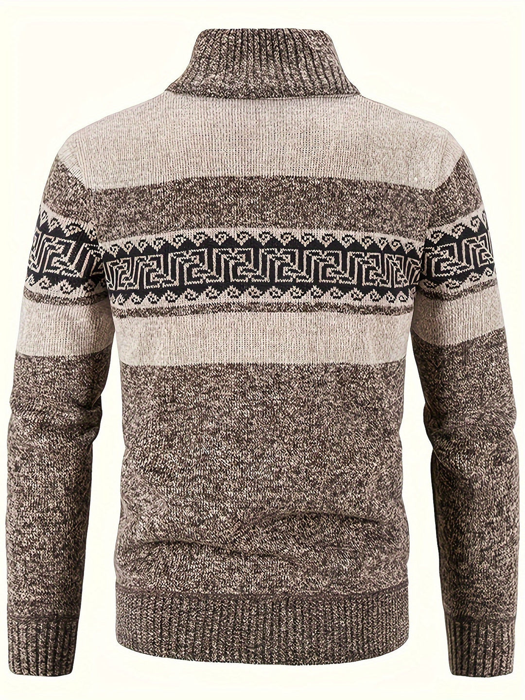 Brooks | Patterned Full-Zip Cardigan