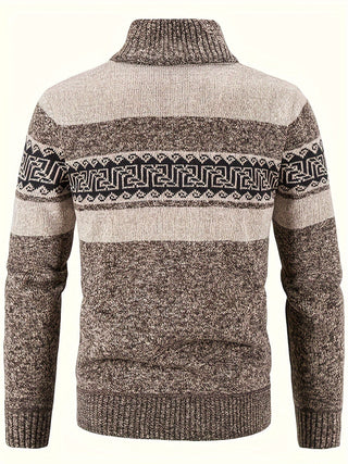 Brooks | Patterned Full-Zip Cardigan