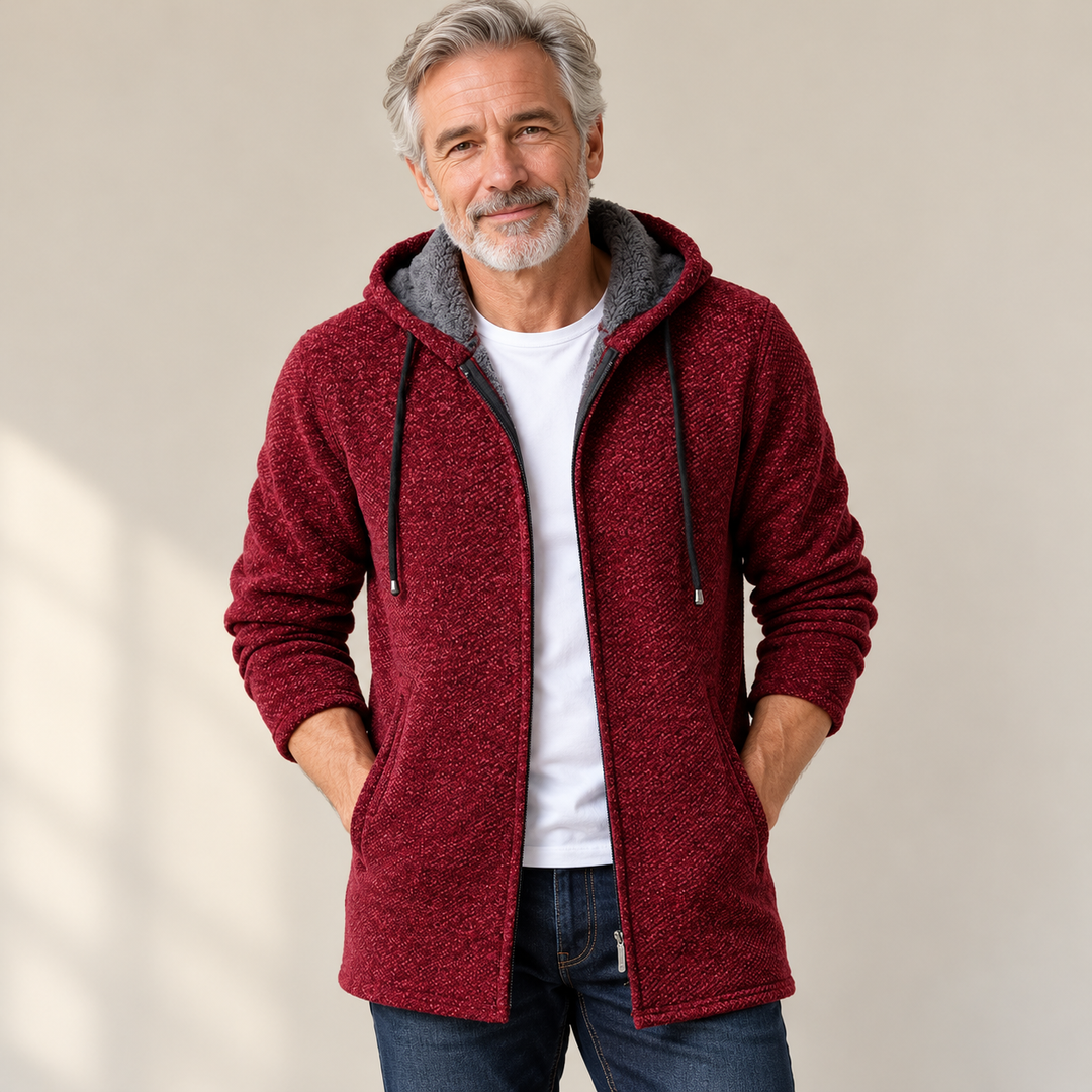 Mason - Vielseitige Herrenjacke getragen von einem Mann ab 55 Jahren