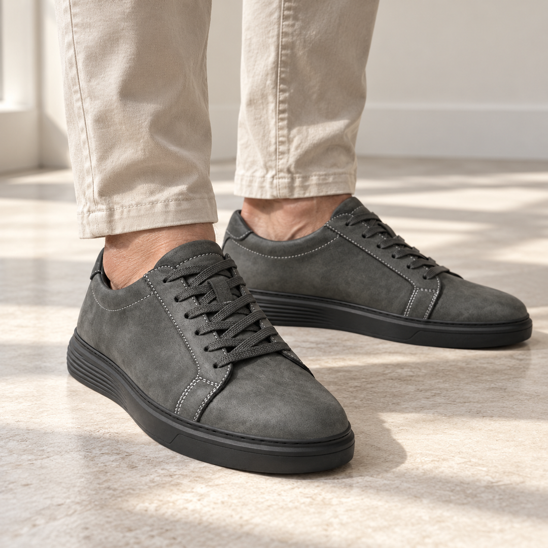 Callide - Ledersneaker für Herren gedragen von einem Mann ab 55 Jahren