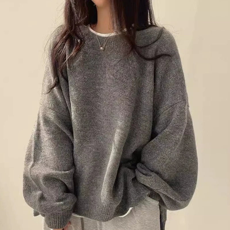 Yvonne - Oversize-Rundhalspullover - Produktansicht 1