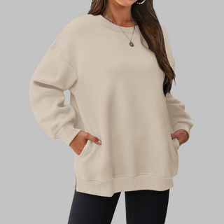 Frieda - Gestreiftes Sweatshirt mit Kontrastdetails - Produktansicht 1
