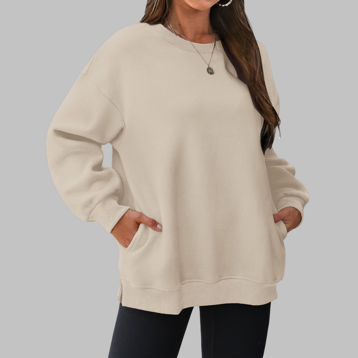 Frieda - Gestreiftes Sweatshirt mit Kontrastdetails - Produktansicht 1