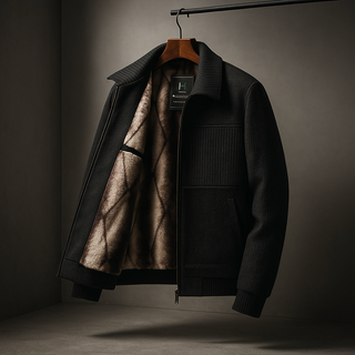Aeron – Herren-Fliegerjacke mit Teddyfutter