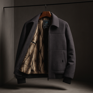 Aeron – Herren-Fliegerjacke mit Teddyfutter