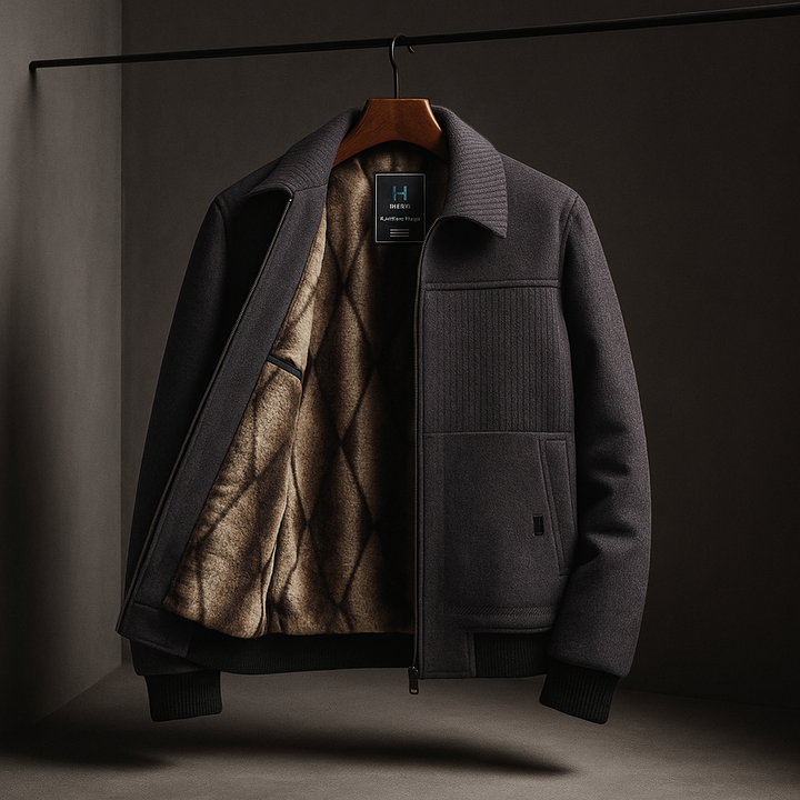 Aeron – Herren-Fliegerjacke mit Teddyfutter