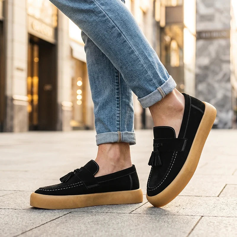 Bancroft – Herren-Wildleder-Loafer mit Quaste