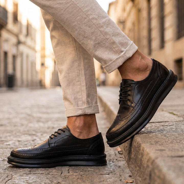 Ashton – Herren-Brogue-Sneaker aus Leder