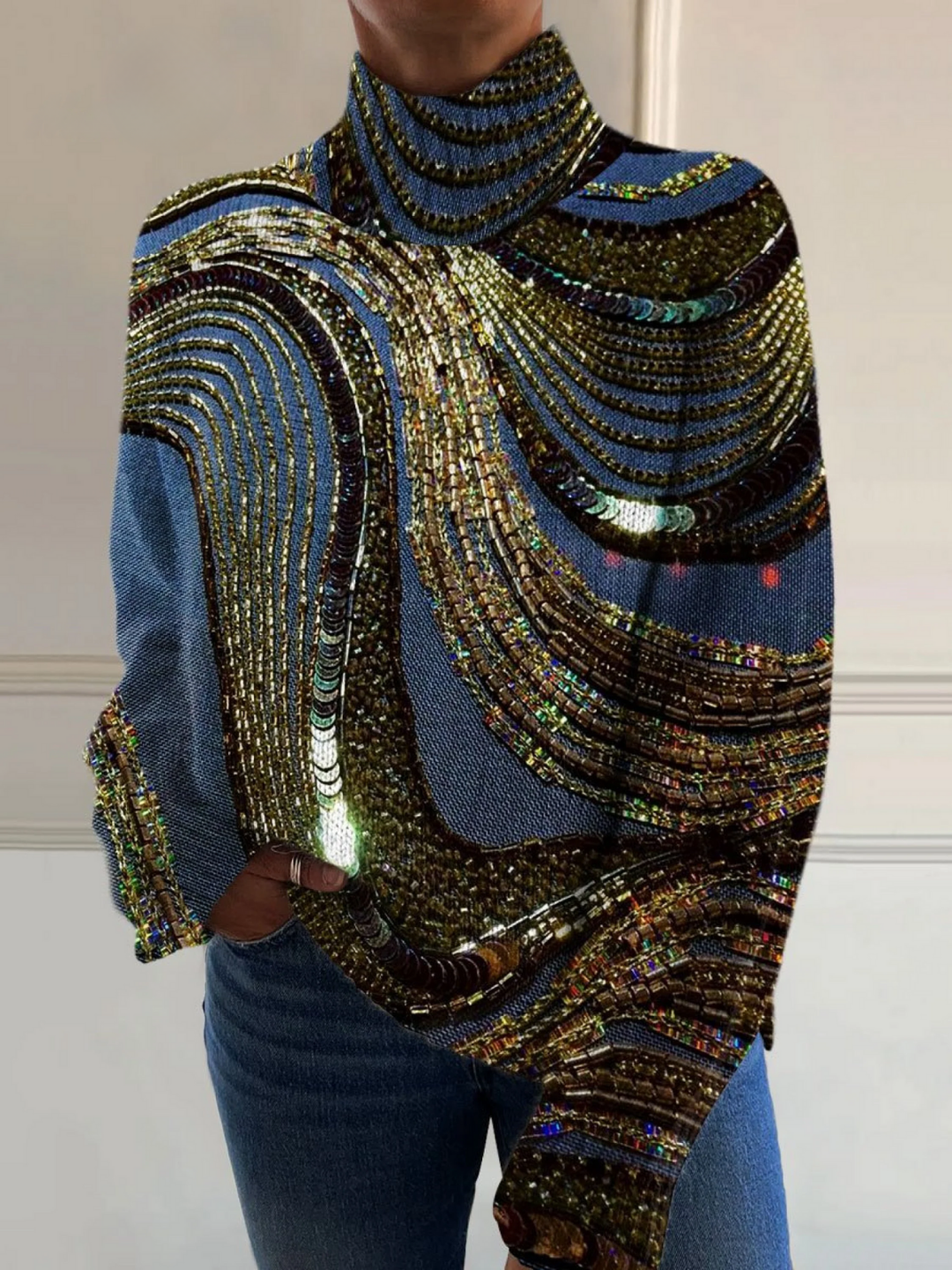 Charlotte - Weihnachtlicher Rollkragenpullover - Produktansicht 1