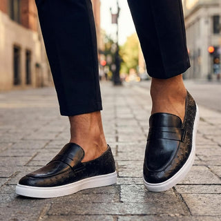 Malric – Herren-Leder-Loafer mit Penny-Riemen