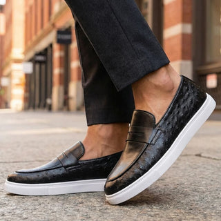 Malric – Herren-Leder-Loafer mit Penny-Riemen