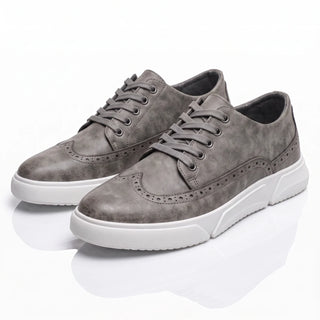 Calver – Herren-Leder-Sneaker mit Brogue-Details