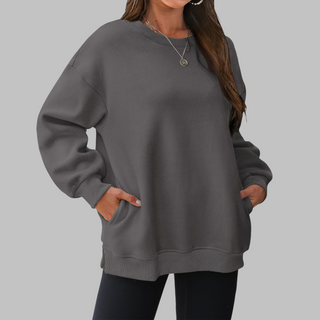 Frieda - Gestreiftes Sweatshirt mit Kontrastdetails - Produktansicht 4