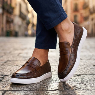 Malric – Herren-Leder-Loafer mit Penny-Riemen