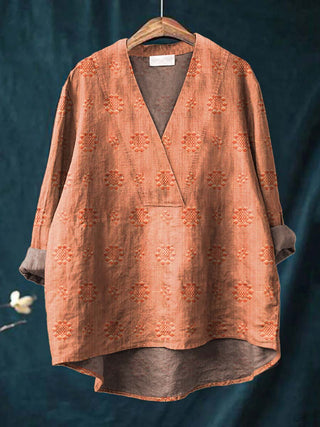 Cara – Elegante Damenbluse mit langen Ärmeln