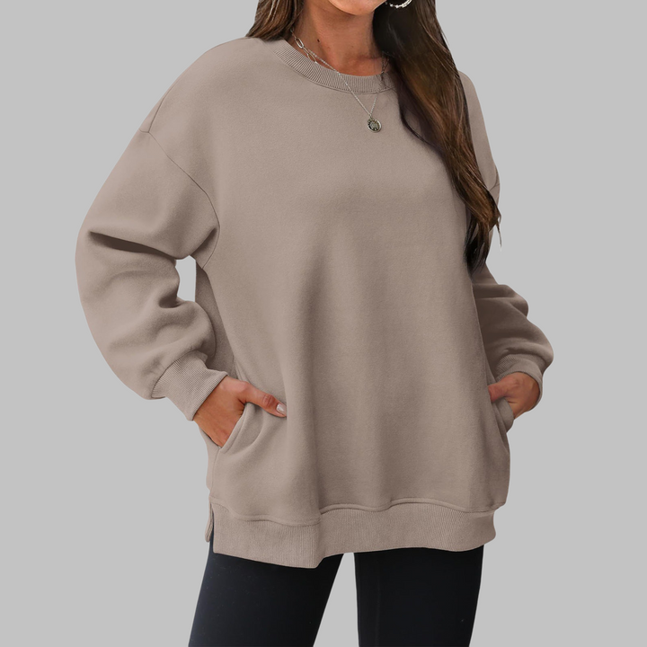 Frieda - Gestreiftes Sweatshirt mit Kontrastdetails - Produktansicht 6