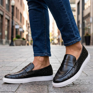 Malric – Herren-Leder-Loafer mit Penny-Riemen