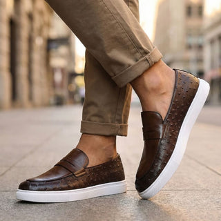 Malric – Herren-Leder-Loafer mit Penny-Riemen