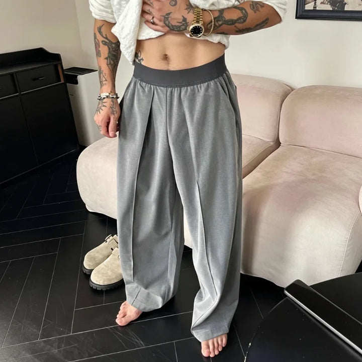 Luthor – Herren-Hose mit weitem Bein und Elastikbund