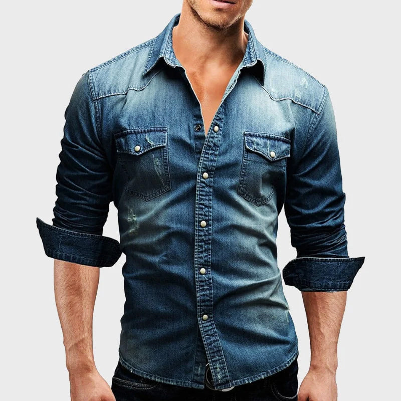 Alexander - Klassisches Denim-Hemd - Produktansicht 5