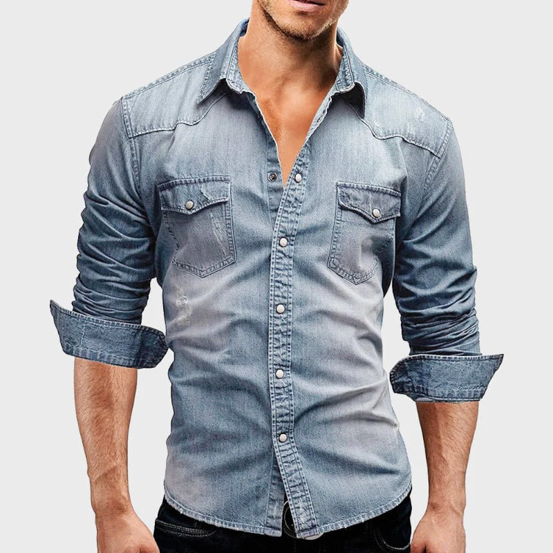 Alexander - Klassisches Denim-Hemd - Produktansicht 6