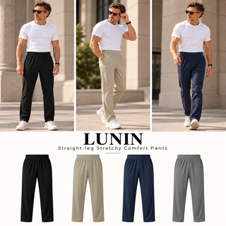 Lunin – Herren-Stretchhose mit geradem Bein