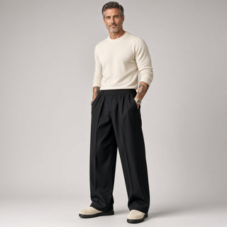 Luthor – Herren-Hose mit weitem Bein und Elastikbund