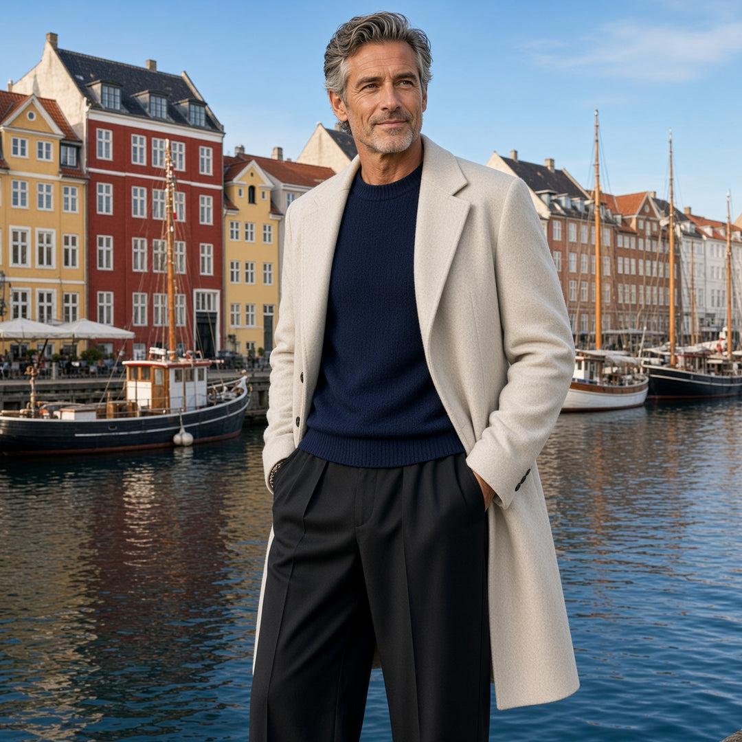 Luthor – Herren-Hose mit weitem Bein und Elastikbund