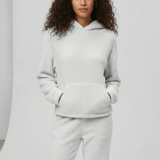Women's Hooded Loungewear Set with Kangaroo Pocket