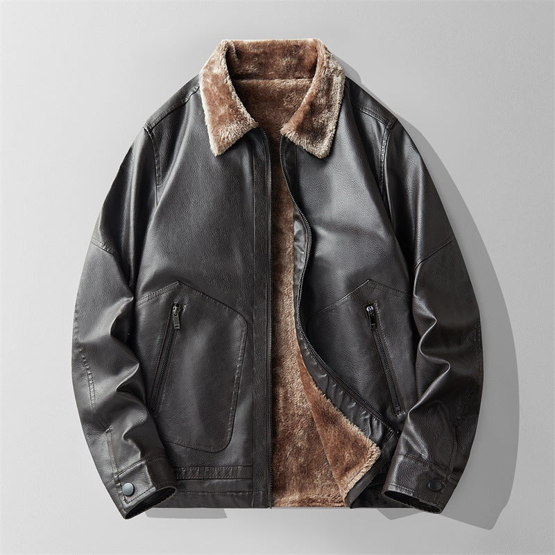 Lusso - Gefütterte Lederjacke - Produktansicht 3