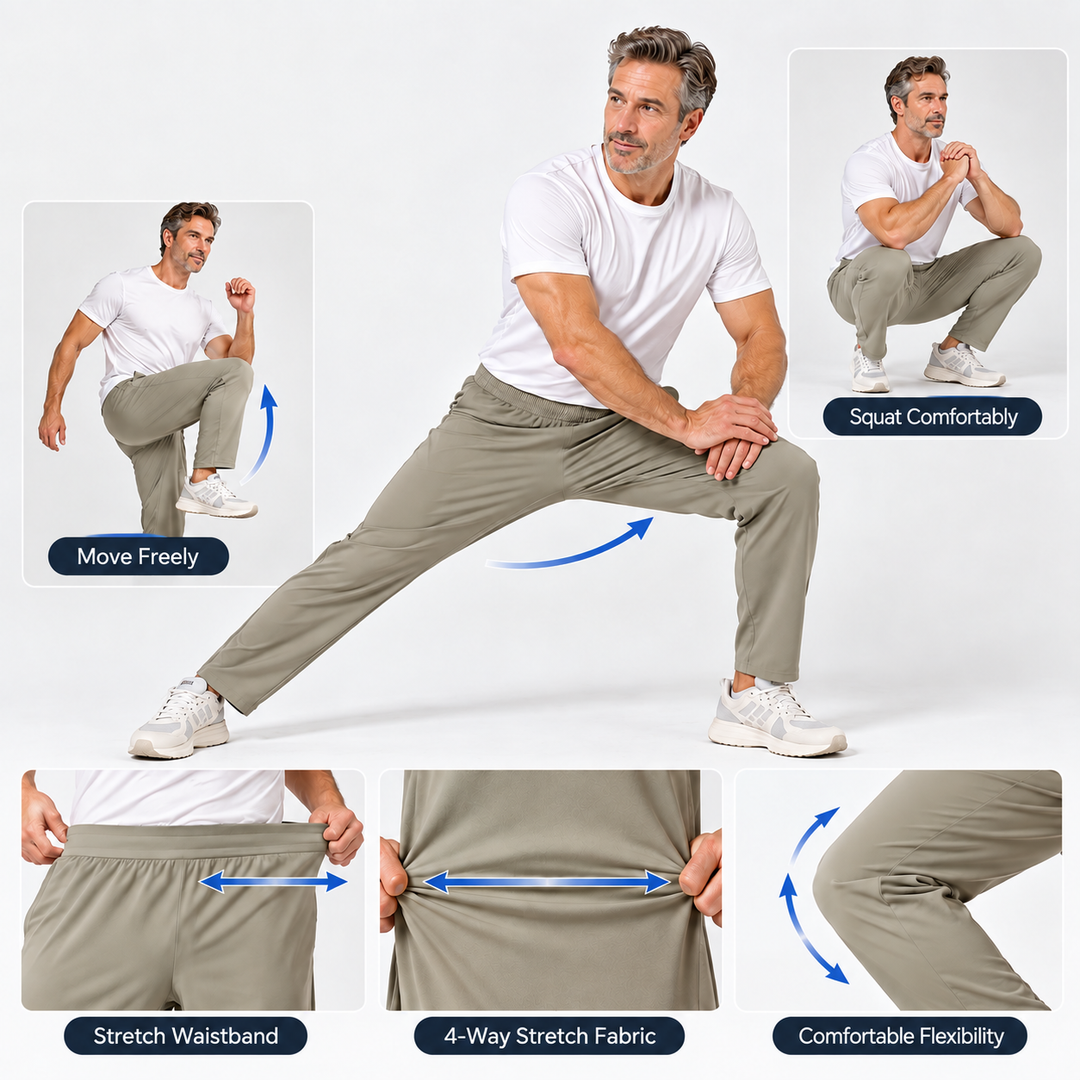 Lunin – Herren-Stretchhose mit geradem Bein