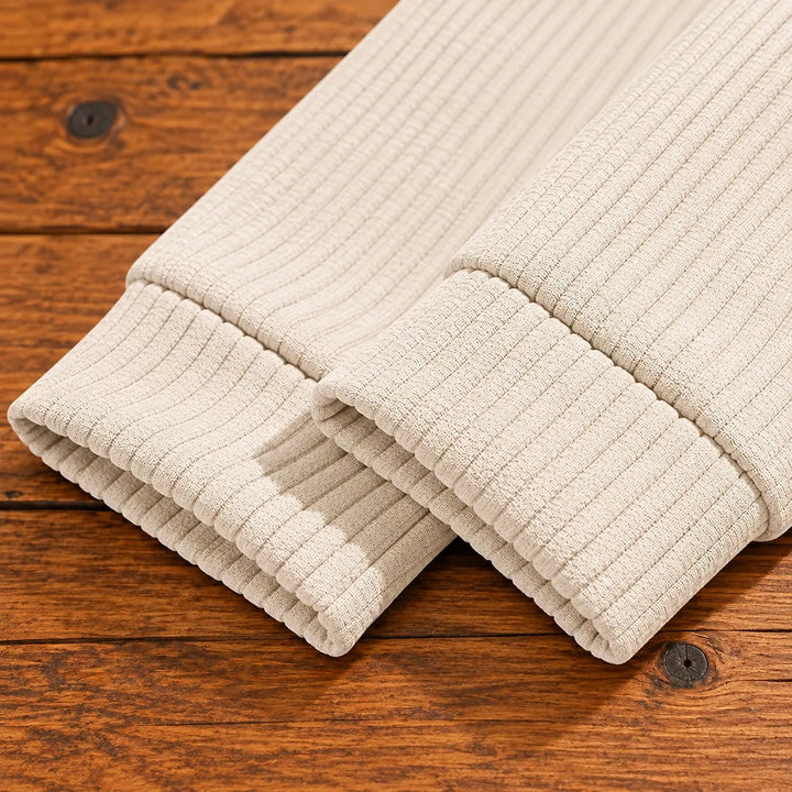 Brookfield – Herren-Cordpullover mit Viertelreißverschluss