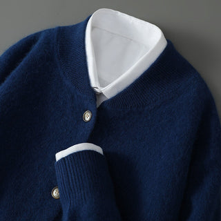 Whitmore – Herren-Kaschmir-Strickjacke mit Knopfleiste