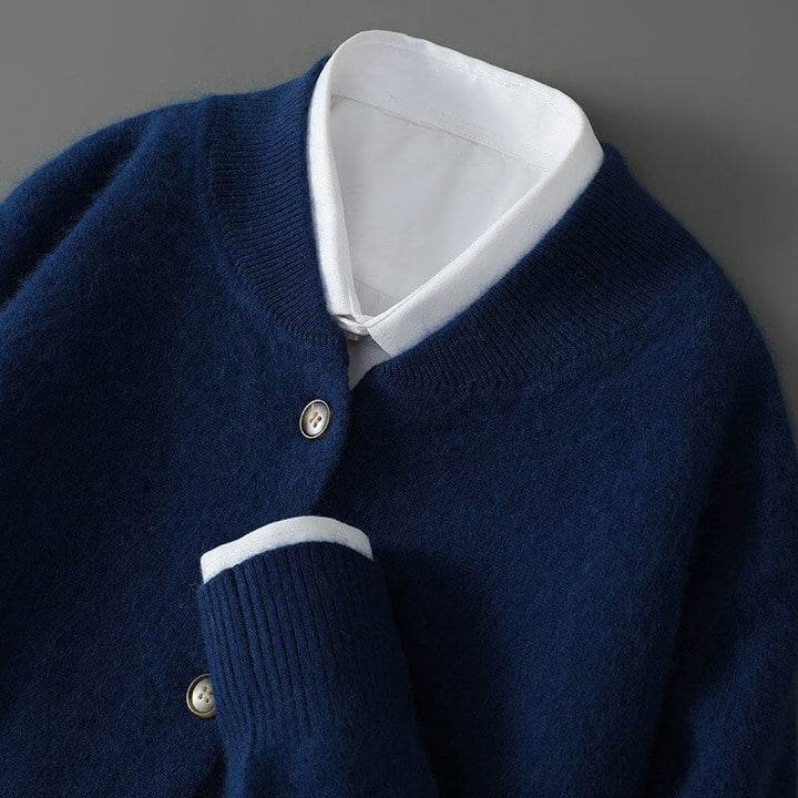 Whitmore – Herren-Kaschmir-Strickjacke mit Knopfleiste