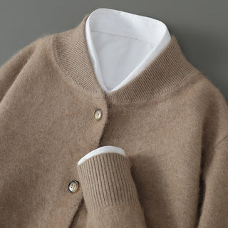 Whitmore – Herren-Kaschmir-Strickjacke mit Knopfleiste