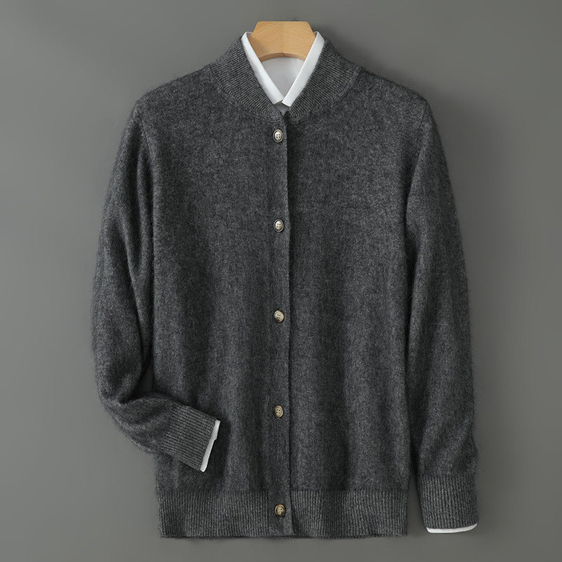 Whitmore – Herren-Kaschmir-Strickjacke mit Knopfleiste