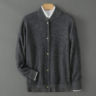 Whitmore – Herren-Kaschmir-Strickjacke mit Knopfleiste