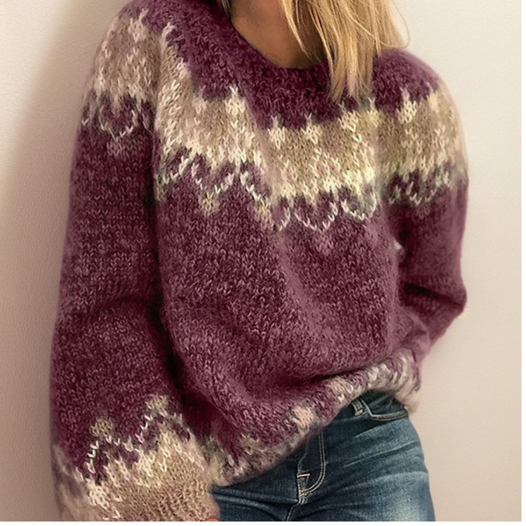 Laura - Rundhalspullover mit Fair-Isle-Muster - Produktansicht 2