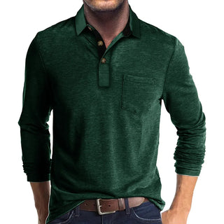 Michael - Einfarbiges Herren-Langarmshirt - Produktansicht 12