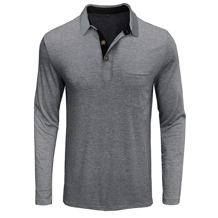 Michael - Einfarbiges Herren-Langarmshirt - Produktansicht 20
