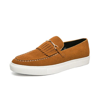 Lazaro – Herren-Wildleder-Loafer mit Fransen