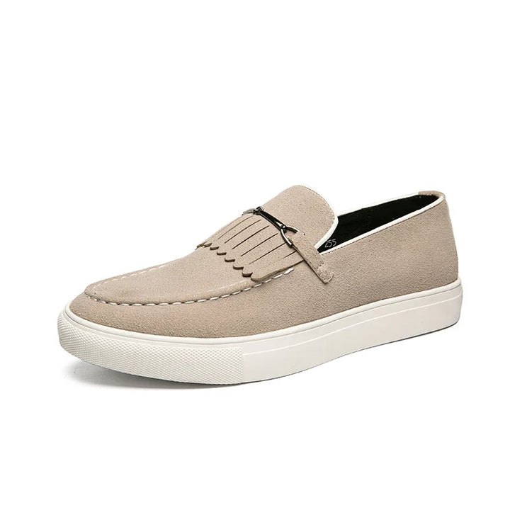Lazaro – Herren-Wildleder-Loafer mit Fransen