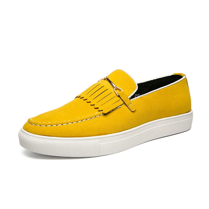 Lazaro – Herren-Wildleder-Loafer mit Fransen