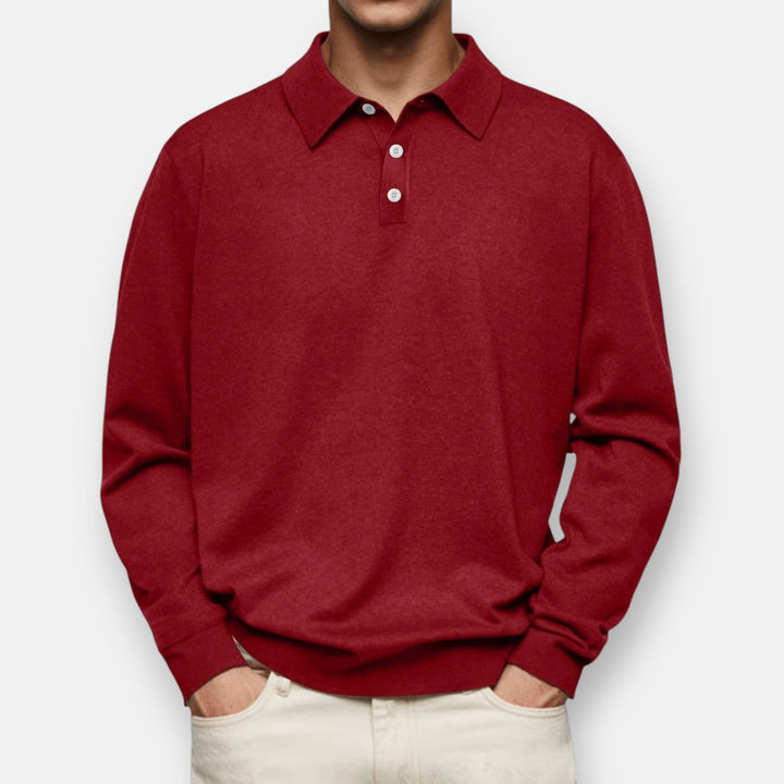 Jürgen - Langarm-Poloshirt für Herren - Produktansicht 11