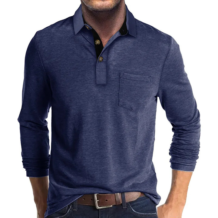 Michael - Einfarbiges Herren-Langarmshirt - Produktansicht 16