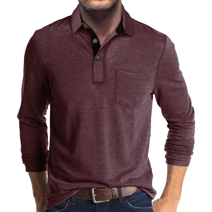 Michael - Einfarbiges Herren-Langarmshirt - Produktansicht 9