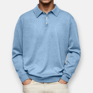 Jürgen - Langarm-Poloshirt für Herren - Produktansicht 2